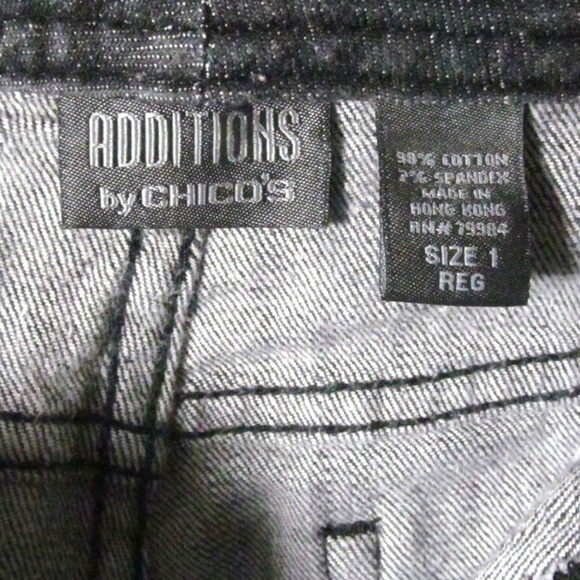 Additions by Chico's Women's Jeans Size 1 Black - Picture 3 of 4